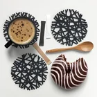 Table Decor Housewares Gift Lacer Cut Drink Coaster Set for Hostess