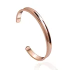 Hair Tie Grooved Cuff Bangles Engraved Words Quote Message Stainless Steel Bracelet For Men Women Jewelry OEM