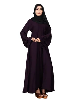 dark purple abaya