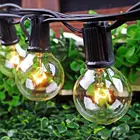 25FT G40 Outdoor & Indoor Waterproof E12 Base Fairy String Light for Holiday Decoration etc.