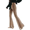 High Fashion 2019 Lady trousers Leopard Print Flare Pants Women