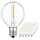 G40 LED String Lights Replacement Bulb E12 Screw Base LED Globe Light Bulbs