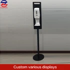 Floor Standing Hand Sanitizer Dispenser Display Stand with Disinfectant holder Portable Hand Sanitizing Stand Display
