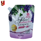 Custom black spout pouch liquid soap packaging stand up pouch