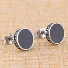 New fashion enamel 316 stainless steel custom earring for men