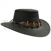 Cowboy Leather Hat with Bullet