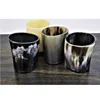 Natural Genuine Buffalo Horn Shot Glass For Beer Wine Drinking Glass Sets (4)