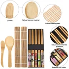 New Design Japanese Bamboo Sushi Making Kit Home Office Party Homemade Beginner Sushi Maker Tool Set
