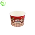 Oem 6oz Tea Soup Muffin Salad Ice Cream Coffee Oatmeal Food Packaging Double Wall Take Away Paper Cup Disposable Paper Bowl