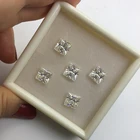 high quality moissanit diamond square shape vvs loose princess cut d color moissanite