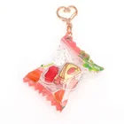 Transparent Charm Vograce Custom Clear Transparent Shaker Inflatable Candy Anime Cartoon Anime Acrylic Charm Keychain