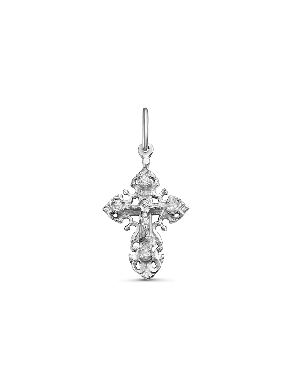 925 Sterling Silver Christian Religious Cross Modern Elegant Jewelry Pendant