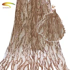 african net lace sequins embroidery colors tulle bridal lace fabric for wedding dress
