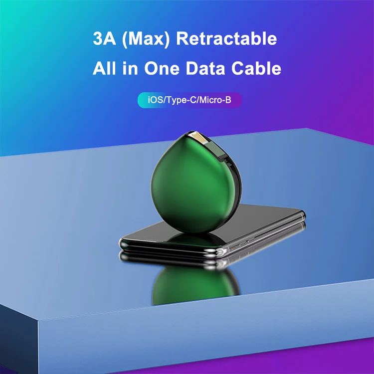 mobile phone 3 in 1 retractable corporate gifts usb cable