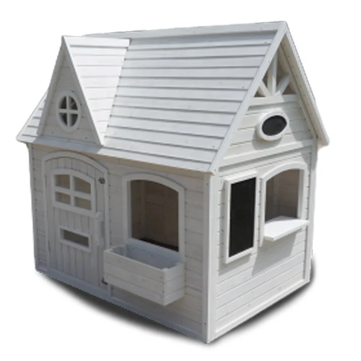 two storey wooden playhouse