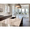 hot selling crystal white artificial quartz stone cheap kitchen cabinets countertops