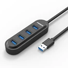 Plastic 4 port usb 3.0 hub portable usb multi 4 port hub 3.0