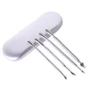 Multi-functional Stainless Steel 4pcs Nail art Tool Cuticle Pusher Remover Kit