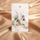 custom printed Die Cut Hanging card jewelry earring card