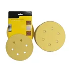 SATC Abrasive Discs 125mm 6 Holes Gold Aluminum Oxide for Car Polishing