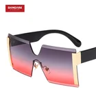 Oversized PC Lens light sunglasses Custom Logo glasses one piece lens mask sunglasses for men women