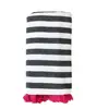 100% Cotton Beach Candy Turkish Rugby Towels with coloured pom pom tassels
