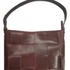 Genuine Leather Weaved Ladies Hand Bag