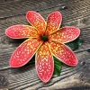 Giant Tahitian tiare foam flower tattoo hair accessories