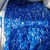 high quality Clean Recycled HDPE blue drum plastic scraps, blue HDPE scraps