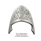 Silver plated metal stamped coin stand display