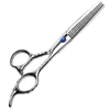 6" professional hair Thinning Fancy High quality thinning scissors With Finger Rest / Adjustable Screw
