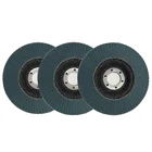 Type 27 flat 125 x 22 mm Zirconium Grit 120 flap disc for metal stainless steel and plastics polishing