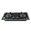 Built In Gas Hob Stove 2 Burners Luxurious Designed Tempered Glass Top Plate