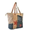 Indian Wholesale Custom Cotton Canvas Patchwork Tote Bag Canvas Bags Shopping Bag
