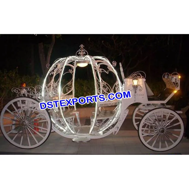 الزفاف الإضاءة سندريلا النقل ، ليلة الزواج الأبيض سندريلا ، عربة الزفاف الجميلة
