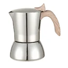 New Design Stainless Steel Espresso Stovetop Coffee Maker,Mirror Surface Moka Pot