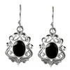 Black onyx earrings 925 sterling silver gemstone jewelry manufacturer wholesale price handmade silver earrings