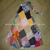PATCHWORK LONG WRAP SKIRTS