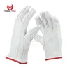 White Goat Short Style Industrial Safety Leather Working Welding Gloves