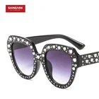 New style heart-shaped Ocean lens men and women fashion sunglasses Love inlay diamond sun glasses SD1152536