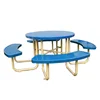 Arlau garden picnic table chairs outdoor dinning table and chair set metal picnic table and benches