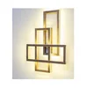 Modern simple Wood grain square up down light LED wall lamp aisle light