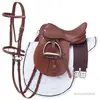 2019 High Quality Adults Outdoor Sports English Style Leather Made Horse Riding Saddles By Lazib Sports