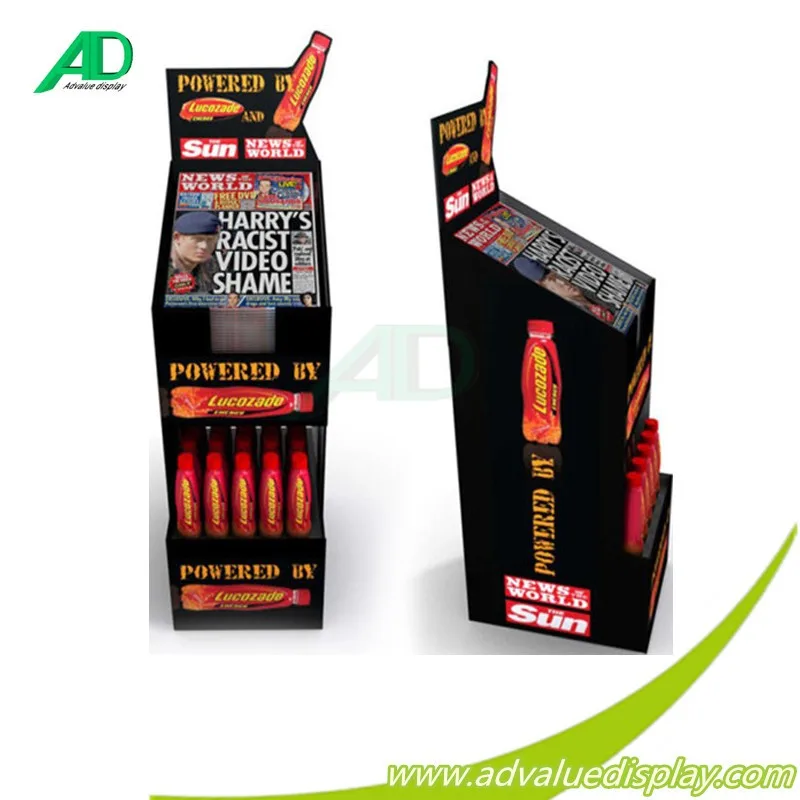 Supermarket Promotional POP Up Corrugated Display Stand Cardboard