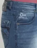 New Model Fashion Man Elastic Washed Denim Jeans Trousers High Quality Slim Fit Biker J5364
