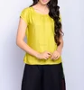 Tussar Cotton Pintuck Top for girls