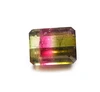 Natural Multi Bio Tourmaline 4 Carat Emerald Cut Octagon Loose Gemstone
