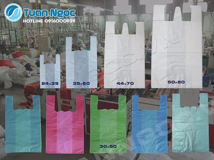 nice and cheap custom printing - colour die cut plastic bag for export from Vietnam manufacturer