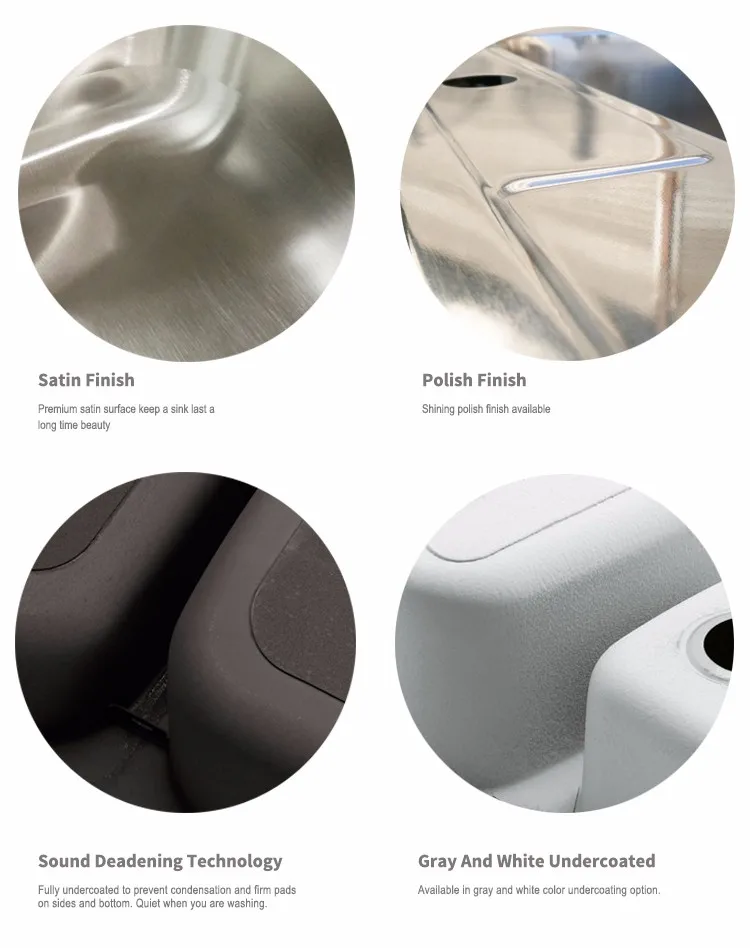 Undercoating Pads Sound Deadening Kitchen Topmount Sink cUPC Approval