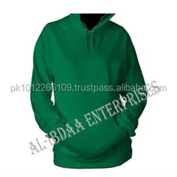 blank green hoodie